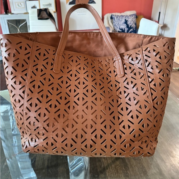 Brown large tote bag - Picture 3 of 5